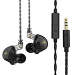 QKZ ZXT 運動入耳有線控制插頭 HiFi 立體聲舞台監聽耳機，標準版，附麥克風