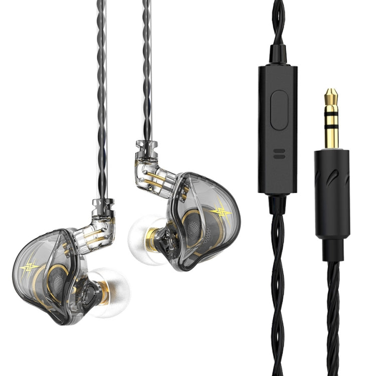 QKZ ZXT 運動入耳有線控制插頭 HiFi 立體聲舞台監聽耳機，標準版，附麥克風
