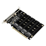 PH44 NVME 四磁碟陣列卡 PCI-E 訊號分割陣列卡