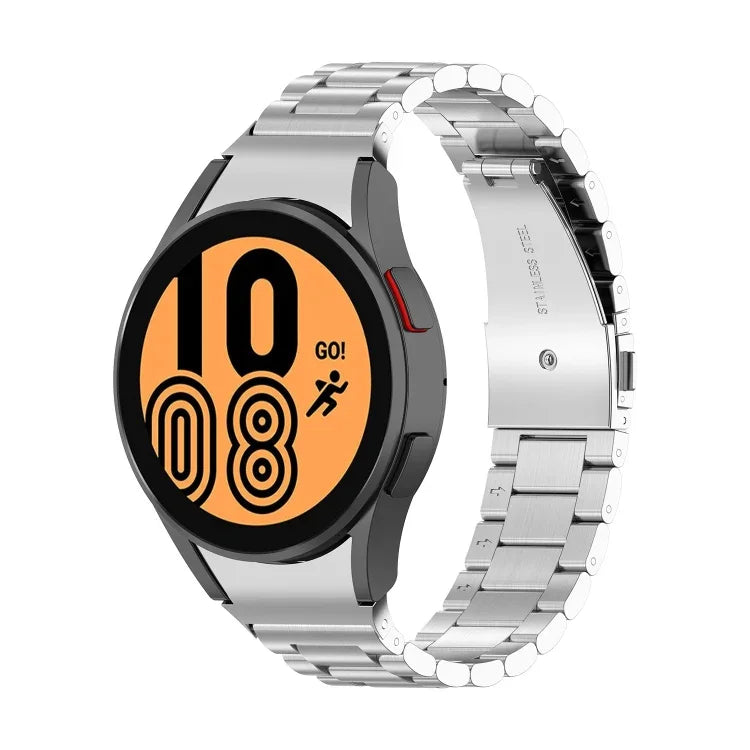三股鋼錶帶，適用於 Samsung Galaxy Watch 5 40mm、Samsung Galaxy Watch 5 Pro 45mm