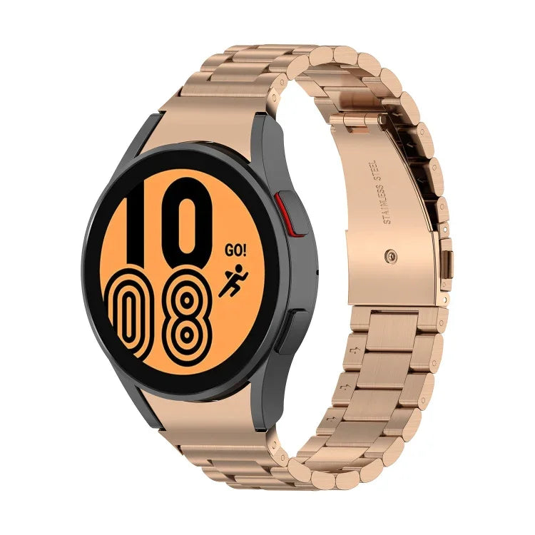 三股鋼錶帶，適用於 Samsung Galaxy Watch 5 40mm、Samsung Galaxy Watch 5 Pro 45mm