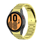 三股鋼錶帶，適用於 Samsung Galaxy Watch 5 40mm、Samsung Galaxy Watch 5 Pro 45mm