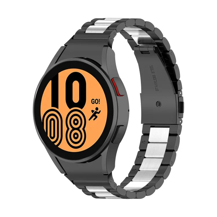 三股鋼錶帶，適用於 Samsung Galaxy Watch 5 40mm、Samsung Galaxy Watch 5 Pro 45mm