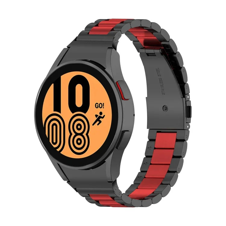 三股鋼錶帶，適用於 Samsung Galaxy Watch 5 40mm、Samsung Galaxy Watch 5 Pro 45mm