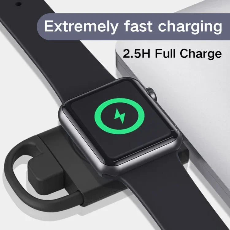 T09-A 雙 USB 便攜無線智慧手錶充電器，適用於 Apple Watch 系列