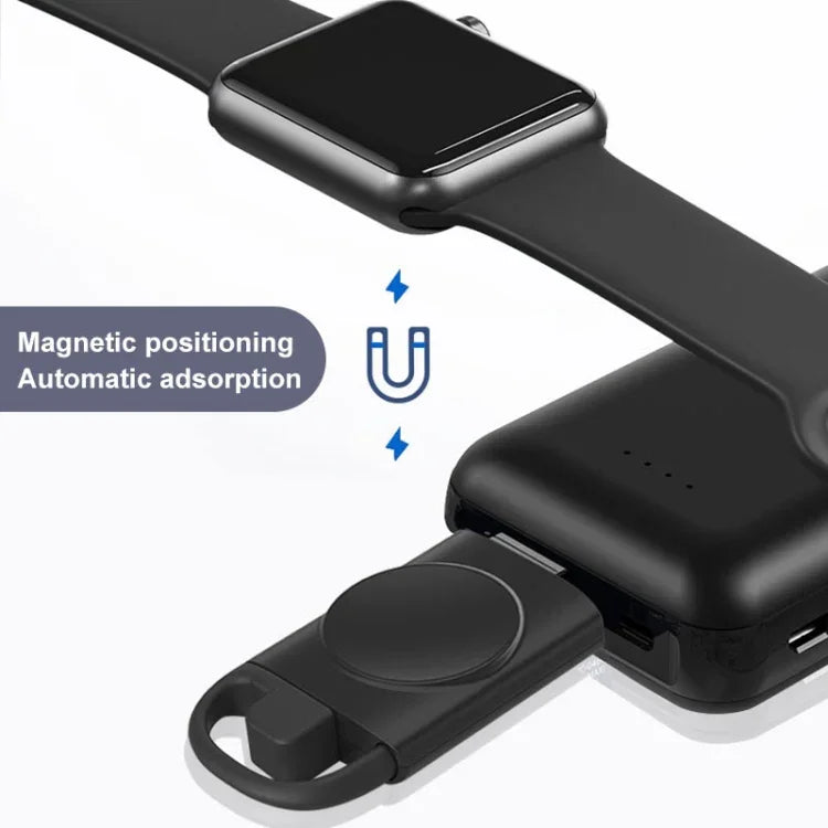 T09-A 雙 USB 便攜無線智慧手錶充電器，適用於 Apple Watch 系列