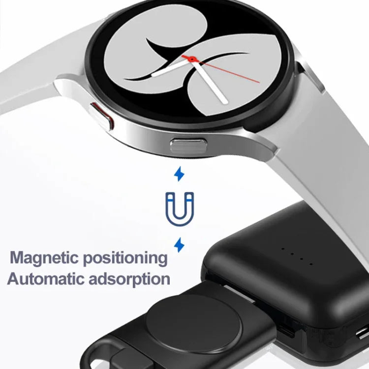 T09-S USB+Type-C 便攜無線智慧手錶充電器，適用於 Samsung Watch 系列
