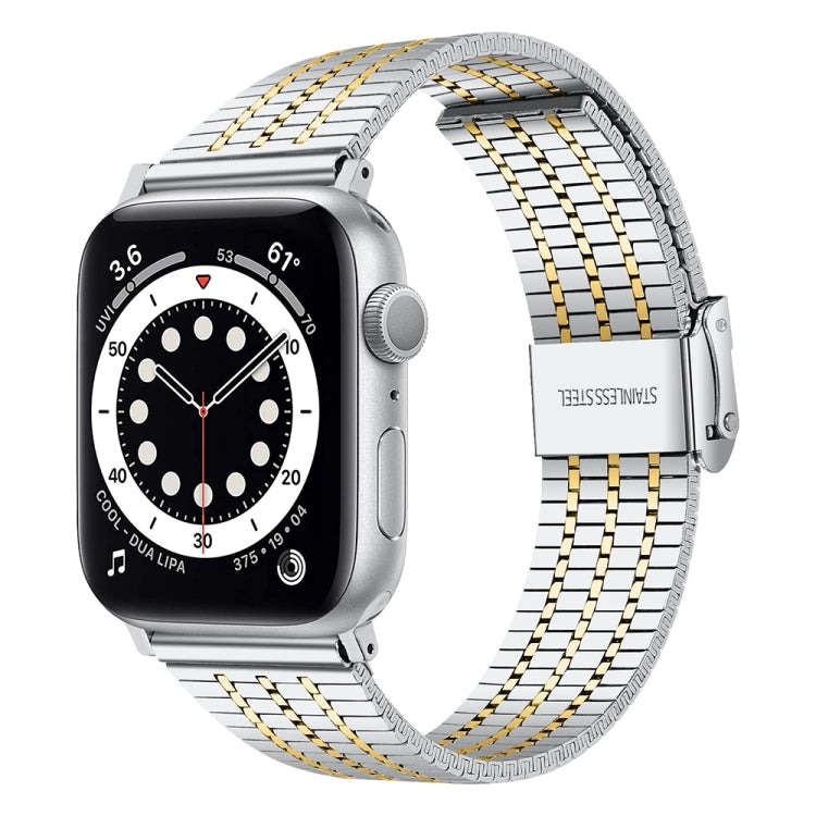 鋼製錶帶，適用於Apple Watch系列，7 45mm / 6&SE&5&4 44mm / 3&2&1 42mm，7 41mm / 6&SE&5&4 40mm / 3&2&1 38mm
