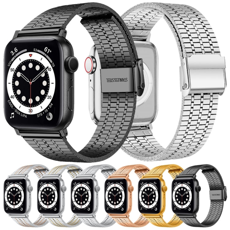 鋼製錶帶，適用於Apple Watch系列，7 45mm / 6&SE&5&4 44mm / 3&2&1 42mm，7 41mm / 6&SE&5&4 40mm / 3&2&1 38mm