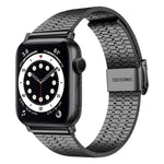 鋼製錶帶，適用於Apple Watch系列，7 45mm / 6&SE&5&4 44mm / 3&2&1 42mm，7 41mm / 6&SE&5&4 40mm / 3&2&1 38mm