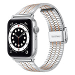 鋼製錶帶，適用於Apple Watch系列，7 45mm / 6&SE&5&4 44mm / 3&2&1 42mm，7 41mm / 6&SE&5&4 40mm / 3&2&1 38mm