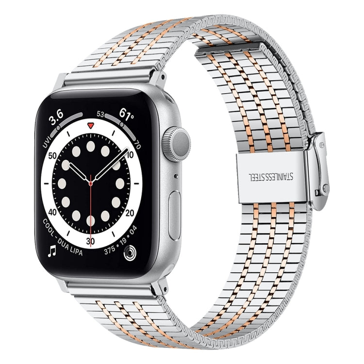 鋼製錶帶，適用於Apple Watch系列，7 45mm / 6&SE&5&4 44mm / 3&2&1 42mm，7 41mm / 6&SE&5&4 40mm / 3&2&1 38mm