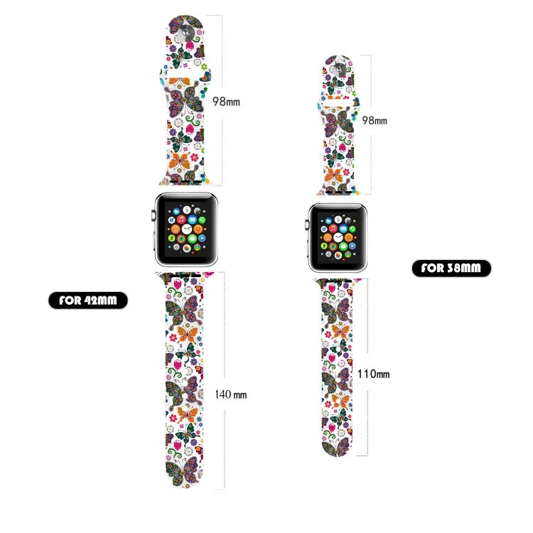 單釘印花錶帶，適用於 Apple Watch 系列，7 45mm / 6&SE&5&4 44mm / 3&2&1 42mm，7 41mm / 6&SE&5&4 40mm / 3&2&1 38mm