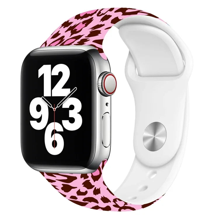 單釘印花錶帶，適用於 Apple Watch 系列，7 45mm / 6&SE&5&4 44mm / 3&2&1 42mm，7 41mm / 6&SE&5&4 40mm / 3&2&1 38mm