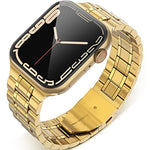 五珠不鏽鋼錶帶，適用於 Apple Watch 系列，7 45mm / 6&SE&5&4 44mm / 3&2&1 42mm，7 41mm / 6&SE&5&4 40mm / 3&2&1 38mm