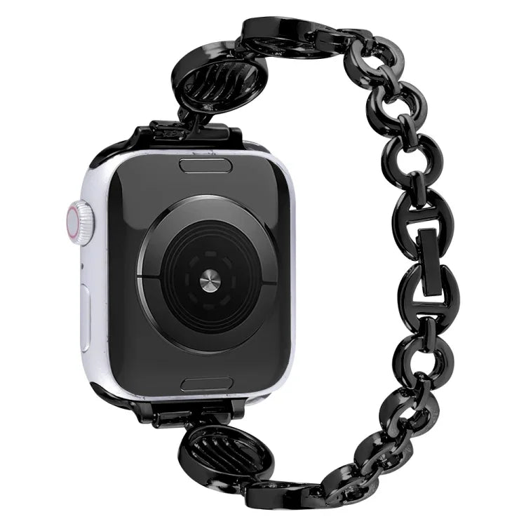 水晶紋理金屬錶帶，適用於 Apple Watch 系列，7 45mm / 6&SE&5&4 44mm / 3&2&1 42mm，7 41mm / 6&SE&5&4 40mm / 3&2&1 38mm