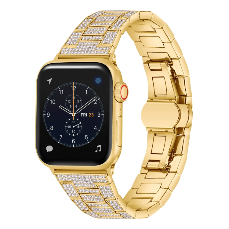 鑽石金屬錶帶，適用於Apple Watch Series，7 45mm / 6&SE&5&4 44mm / 3&2&1 42mm，7 41mm / 6&SE&5&4 40mm / 3&2&1 38mm