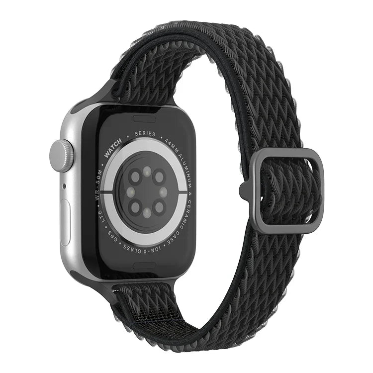 波浪小腰尼龍錶帶，適用於 Apple Watch 系列，7 45mm / 6&SE&5&4 44mm / 3&2&1 42mm，7 41mm / 6&SE&5&4 40mm / 3&2&1 38mm