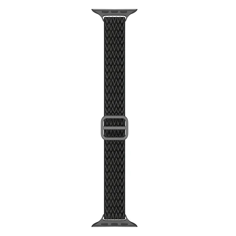 波浪小腰尼龍錶帶，適用於 Apple Watch 系列，7 45mm / 6&SE&5&4 44mm / 3&2&1 42mm，7 41mm / 6&SE&5&4 40mm / 3&2&1 38mm