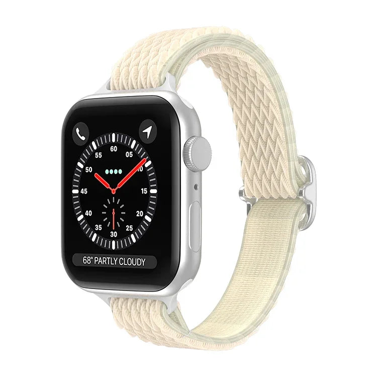 波浪小腰尼龍錶帶，適用於 Apple Watch 系列，7 45mm / 6&SE&5&4 44mm / 3&2&1 42mm，7 41mm / 6&SE&5&4 40mm / 3&2&1 38mm