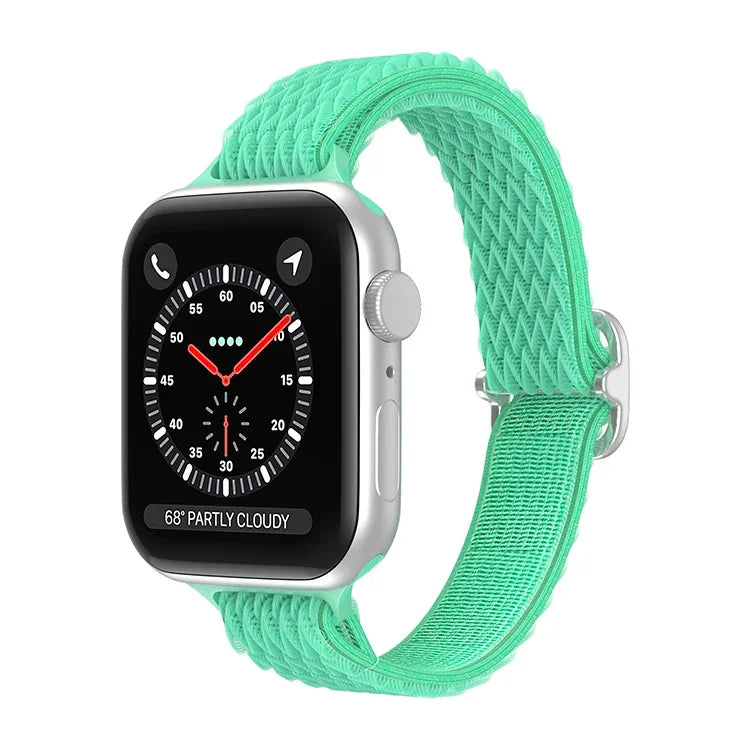 波浪小腰尼龍錶帶，適用於 Apple Watch 系列，7 45mm / 6&SE&5&4 44mm / 3&2&1 42mm，7 41mm / 6&SE&5&4 40mm / 3&2&1 38mm