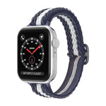 波浪小腰尼龍錶帶，適用於 Apple Watch 系列，7 45mm / 6&SE&5&4 44mm / 3&2&1 42mm，7 41mm / 6&SE&5&4 40mm / 3&2&1 38mm