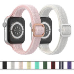 波浪小腰尼龍錶帶，適用於 Apple Watch 系列，7 45mm / 6&SE&5&4 44mm / 3&2&1 42mm，7 41mm / 6&SE&5&4 40mm / 3&2&1 38mm