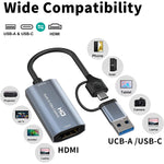 Z29 HDMI/M 轉 USB-Type C/M 高清視頻擷取卡，Z29