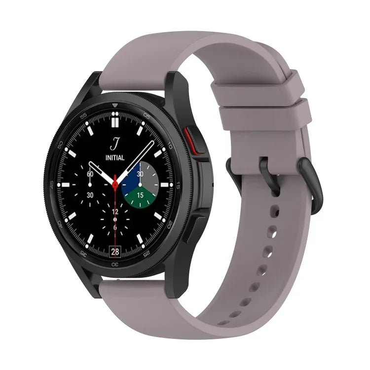 20mm Round Tail Silicone Watch Band, For Samsung Galaxy Watch 5 40mm, For Samsung Galaxy Watch 5 44mm, For Samsung Galaxy Watch 5 Pro 45mm