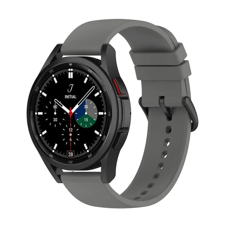 20mm Round Tail Silicone Watch Band, For Samsung Galaxy Watch 5 40mm, For Samsung Galaxy Watch 5 44mm, For Samsung Galaxy Watch 5 Pro 45mm