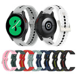 20mm 彩色孔洞矽膠錶帶，適用於 Samsung Galaxy Watch 5 40mm、Samsung Galaxy Watch 5 44mm、Samsung Galaxy Watch 5 Pro 45mm