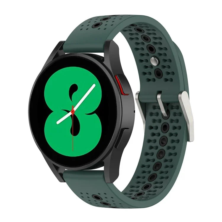20mm 彩色孔洞矽膠錶帶，適用於 Samsung Galaxy Watch 5 40mm、Samsung Galaxy Watch 5 44mm、Samsung Galaxy Watch 5 Pro 45mm