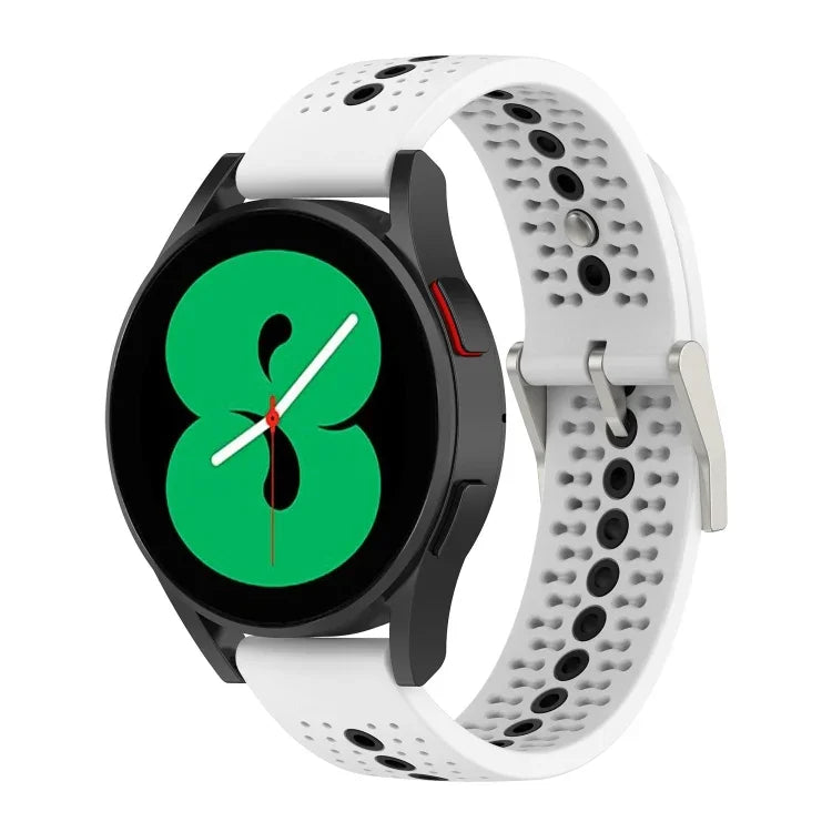 20mm 彩色孔洞矽膠錶帶，適用於 Samsung Galaxy Watch 5 40mm、Samsung Galaxy Watch 5 44mm、Samsung Galaxy Watch 5 Pro 45mm