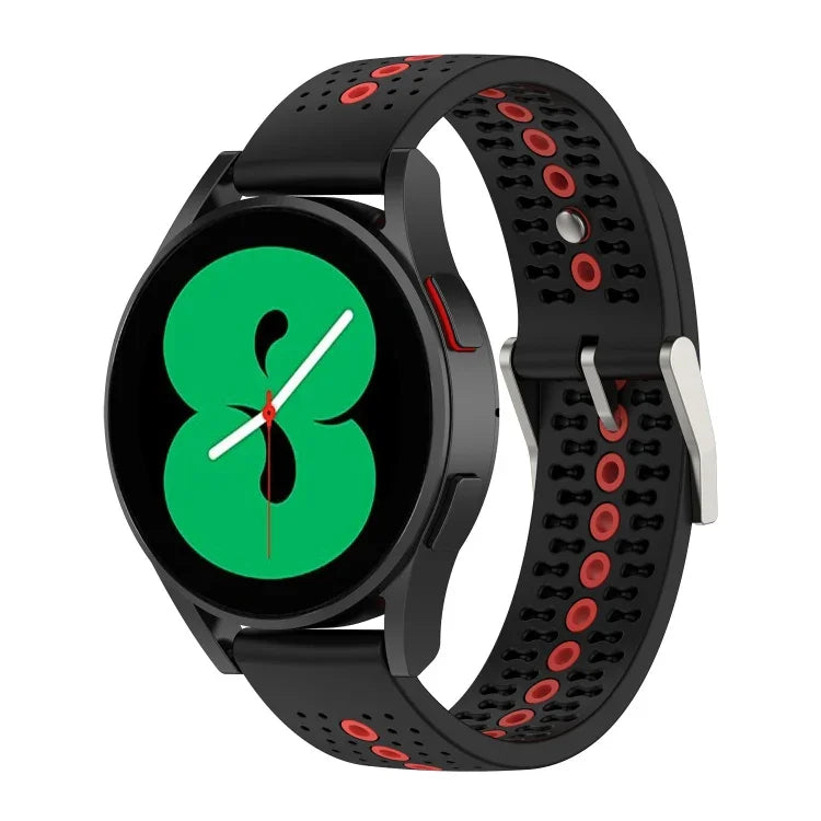 20mm 彩色孔洞矽膠錶帶，適用於 Samsung Galaxy Watch 5 40mm、Samsung Galaxy Watch 5 44mm、Samsung Galaxy Watch 5 Pro 45mm