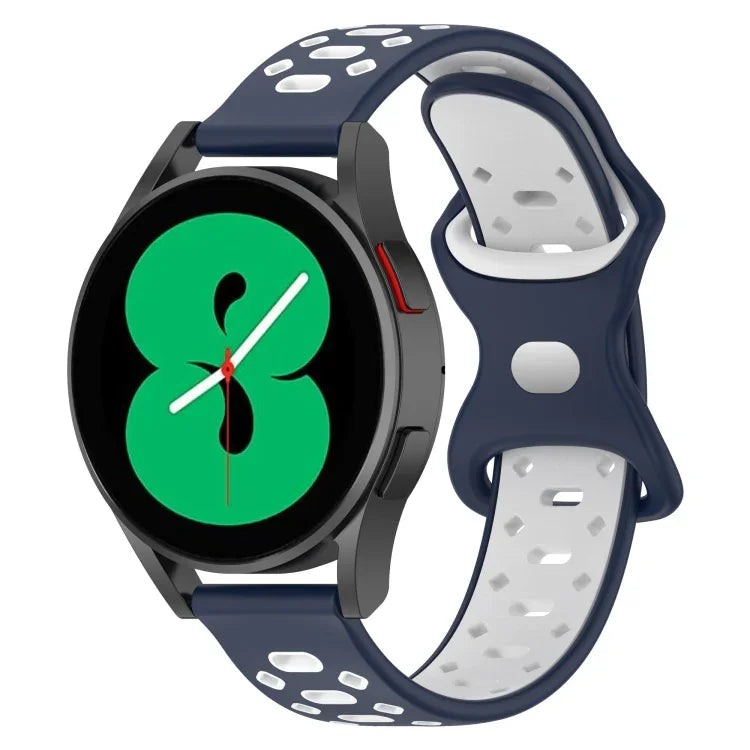 20mm 雙色鑽石矽膠錶帶，適用於 Samsung Galaxy Watch 5 40mm、Samsung Galaxy Watch 5 44mm、Samsung Galaxy Watch 5 Pro 45mm