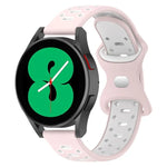 20mm 雙色鑽石矽膠錶帶，適用於 Samsung Galaxy Watch 5 40mm、Samsung Galaxy Watch 5 44mm、Samsung Galaxy Watch 5 Pro 45mm