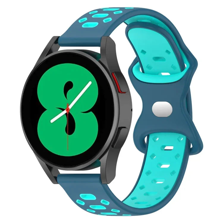 20mm 雙色鑽石矽膠錶帶，適用於 Samsung Galaxy Watch 5 40mm、Samsung Galaxy Watch 5 44mm、Samsung Galaxy Watch 5 Pro 45mm
