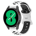 20mm 雙色鑽石矽膠錶帶，適用於 Samsung Galaxy Watch 5 40mm、Samsung Galaxy Watch 5 44mm、Samsung Galaxy Watch 5 Pro 45mm