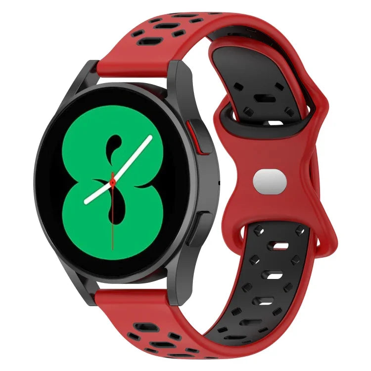 20mm 雙色鑽石矽膠錶帶，適用於 Samsung Galaxy Watch 5 40mm、Samsung Galaxy Watch 5 44mm、Samsung Galaxy Watch 5 Pro 45mm