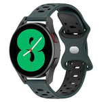 20mm 雙色鑽石矽膠錶帶，適用於 Samsung Galaxy Watch 5 40mm、Samsung Galaxy Watch 5 44mm、Samsung Galaxy Watch 5 Pro 45mm