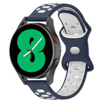 20mm 雙色鑽石矽膠錶帶，適用於 Samsung Galaxy Watch 5 40mm、Samsung Galaxy Watch 5 44mm、Samsung Galaxy Watch 5 Pro 45mm