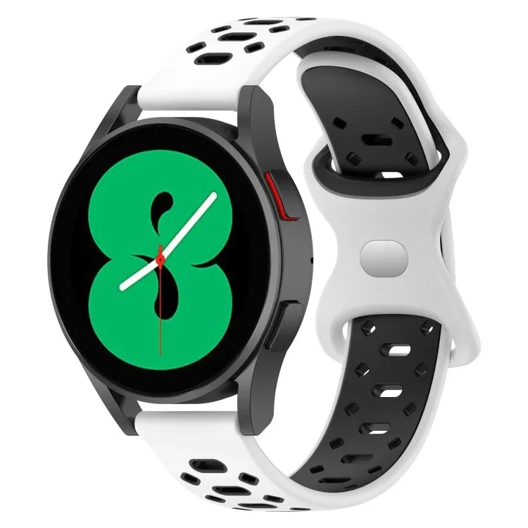 20mm 雙色鑽石矽膠錶帶，適用於 Samsung Galaxy Watch 5 40mm、Samsung Galaxy Watch 5 44mm、Samsung Galaxy Watch 5 Pro 45mm