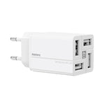 REMAX RP-U43 3.4A 4 USB埠快速充電器，EU插頭，UK插頭
