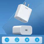 REMAX RP-U79 Speed系列 20W USB-C/Type-C多兼容快充充電器，中規插頭，歐規插頭，英規插頭