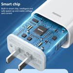 REMAX RP-U79 Speed系列 20W USB-C/Type-C多兼容快充充電器，中規插頭，歐規插頭，英規插頭