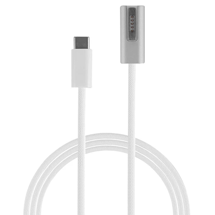 100W 5 針 MagSafe 1 (L 形) 轉 USB-C / Type-C PD 充電線，線長：1.8m，MagSafe 1 (L 形)