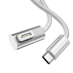 100W 5 針 MagSafe 2（T 形）轉 USB-C / Type-C PD 充電線，線長：1.8m，MagSafe 2（T 形）