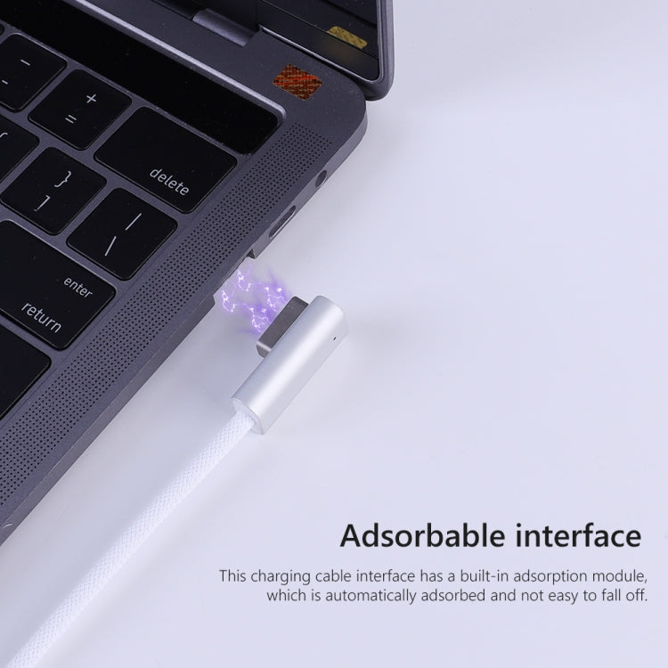 100W 5 針 MagSafe 2（T 形）轉 USB-C / Type-C PD 充電線，線長：1.8m，MagSafe 2（T 形）