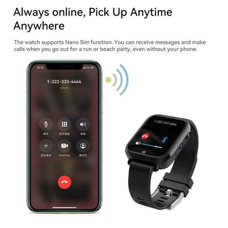 1.75 吋螢幕 4G LTE 智慧手錶 Android 9.1OS，2GB+16GB，4GB+128GB
