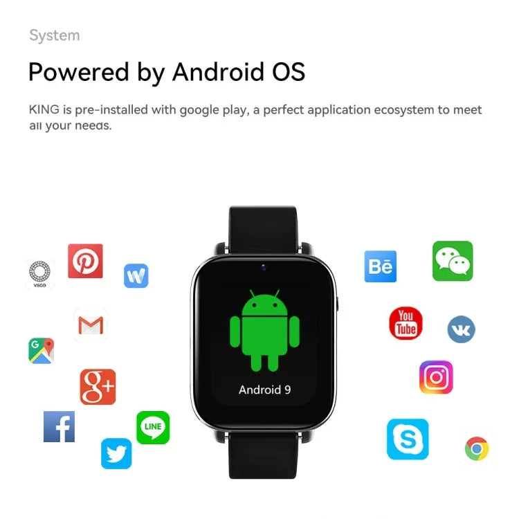 1.75 吋螢幕 4G LTE 智慧手錶 Android 9.1OS，2GB+16GB，4GB+128GB